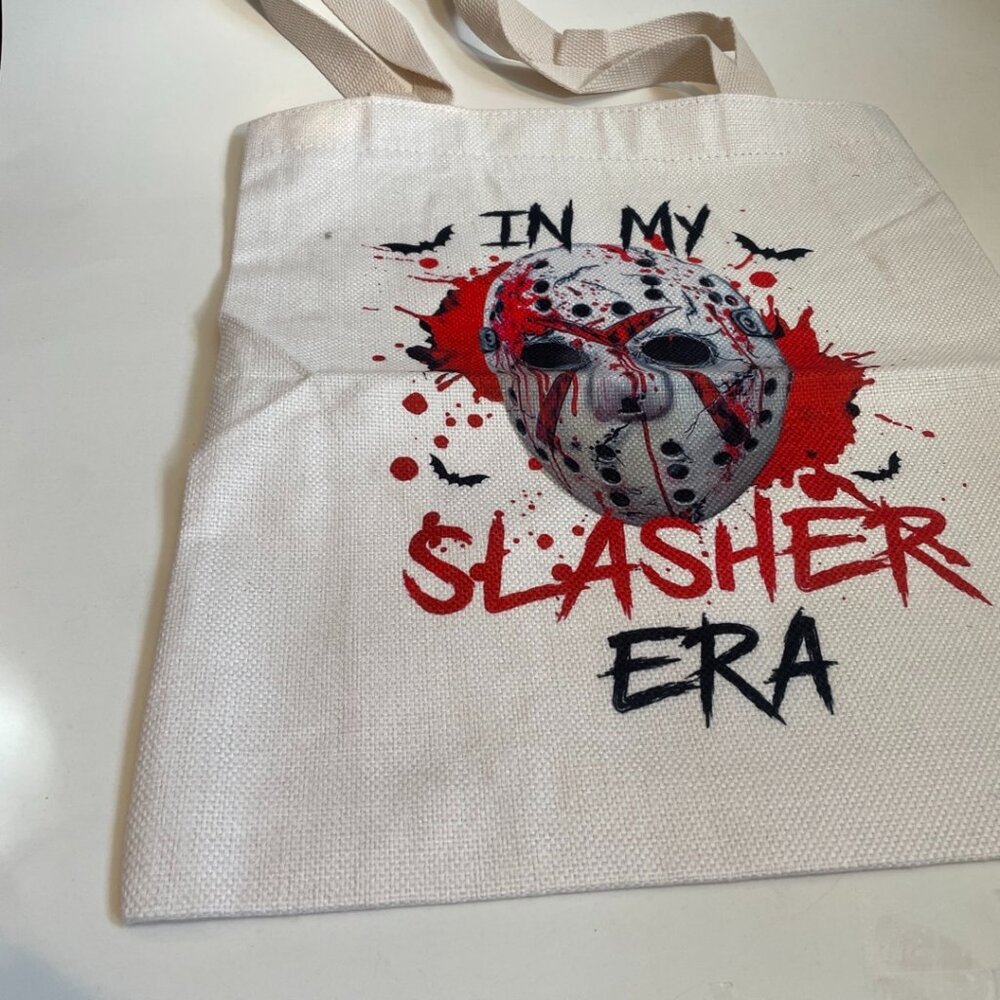 “In My Slasher Era” Canvas Tote Bag